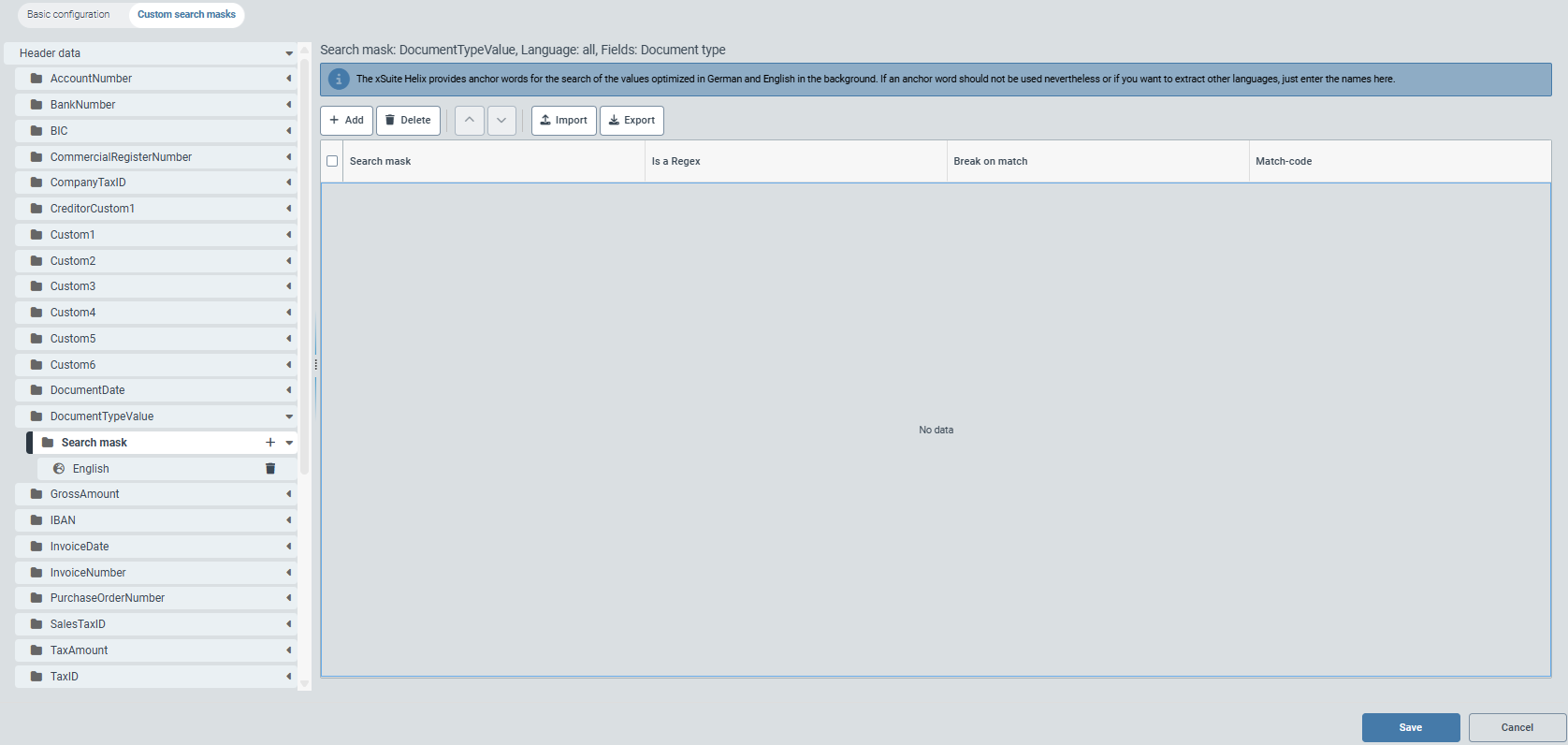 Helix Konfig Capture V2 Extraktion_Invoice_Documenttypevalue_leere Tabelle.EN